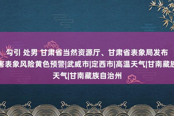 勾引 处男 甘肃省当然资源厅、甘肃省表象局发布地质灾害表象风险黄色预警|武威市|定西市|高温天气|甘南藏族自治州