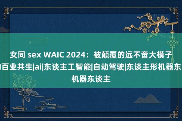 女同 sex WAIC 2024：被颠覆的远不啻大模子｜AI百业共生|ai|东谈主工智能|自动驾驶|东谈主形机器东谈主